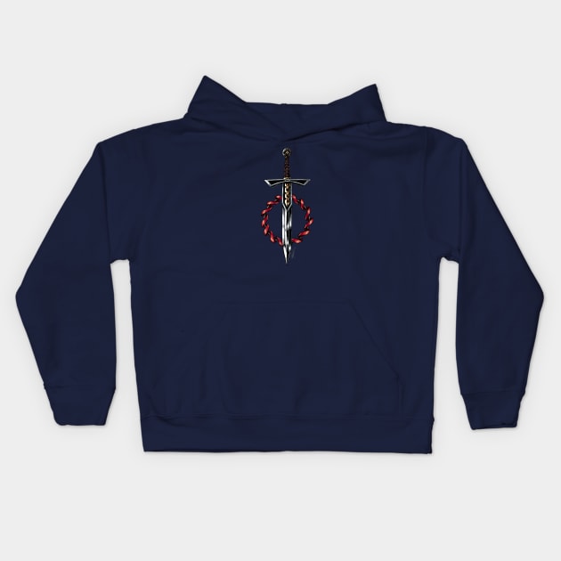 Celtic Blade Kids Hoodie by Indi Martin